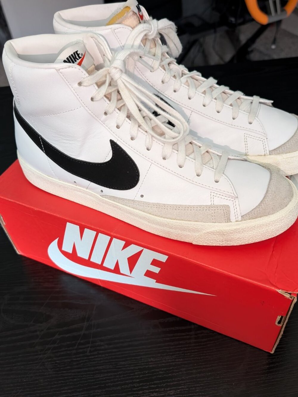 Nike Blazer Mid '77 Vintage – White/Black (Men's 11.5) - Picture 6 of 10